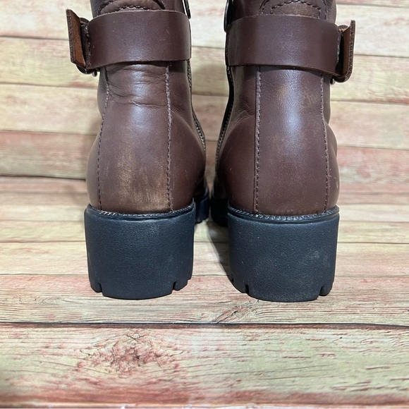 Double H Brown Leather Chuncky Boots - Picture 7 of 10